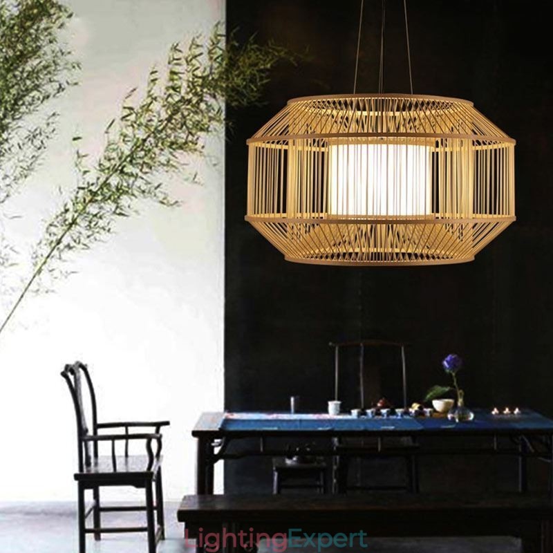 Lantern Bamboo Pendant Light Creative Japanese Pendant Light