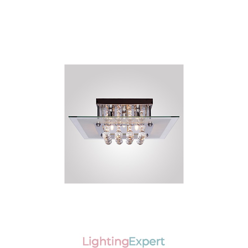 Ceiling Light Modern Crystal Living 5 Lights