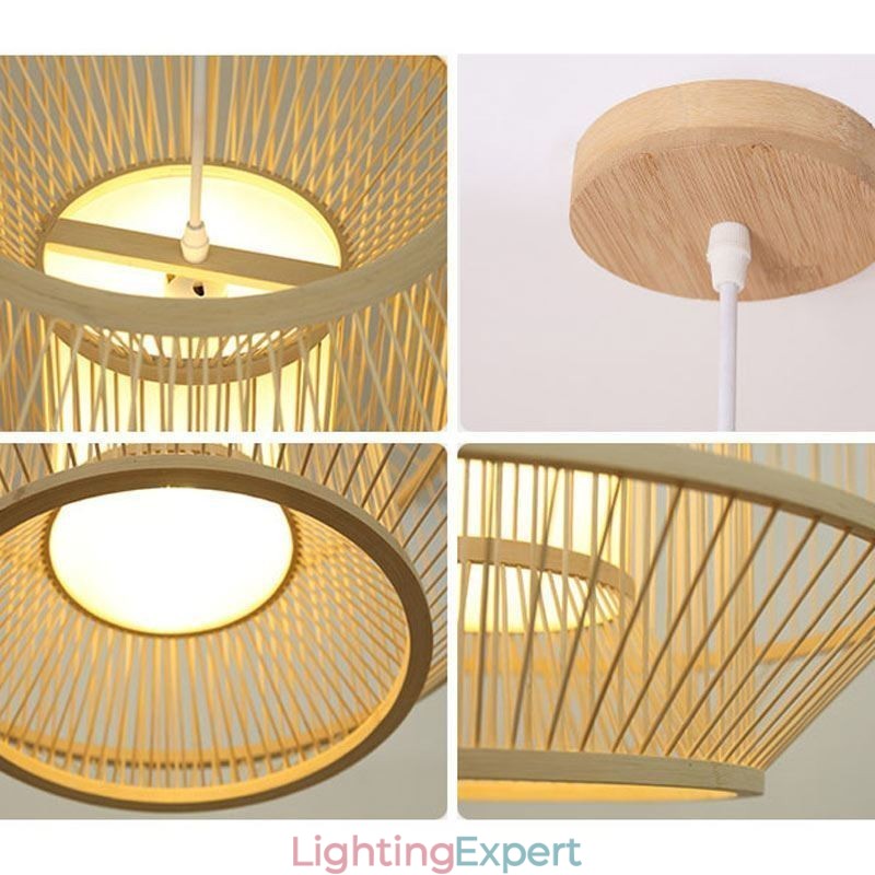 Lantern Bamboo Pendant Light Creative Japanese Pendant Light