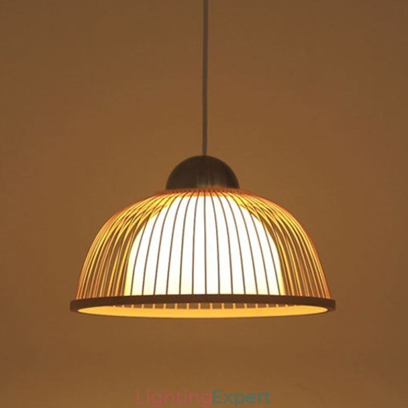 Modern Simple Downward Pendant Light Special Bamboo Pendant Light Bedside Lighting