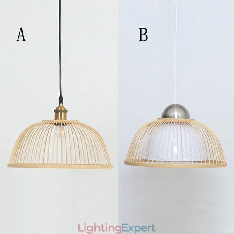 Modern Simple Downward Pendant Light Special Bamboo Pendant Light Bedside Lighting