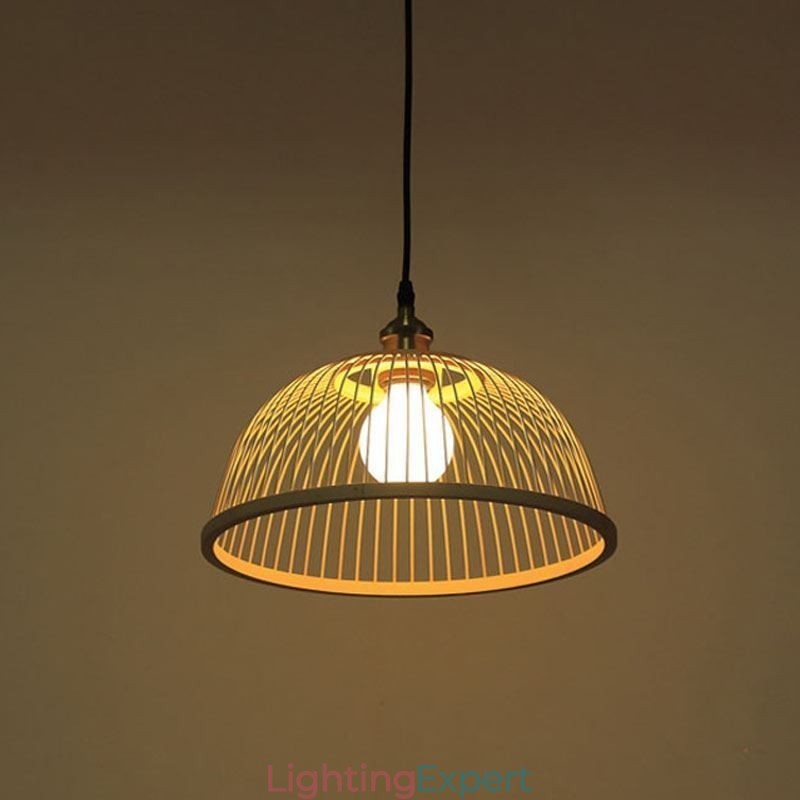 Modern Simple Downward Pendant Light Special Bamboo Pendant Light Bedside Lighting