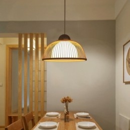 Modern Simple Downward Pendant Light Special Bamboo Pendant Light Bedside Lighting