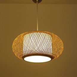 Decorative Bamboo Pendant Light Visual Comfort