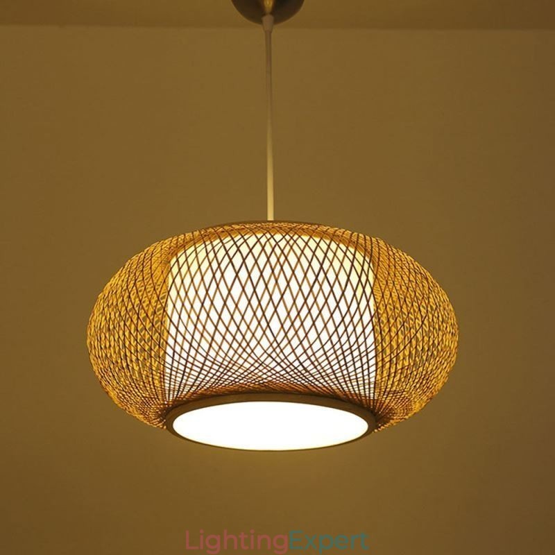 Decorative Bamboo Pendant Light Visual Comfort