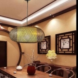 Decorative Bamboo Pendant Light Visual Comfort