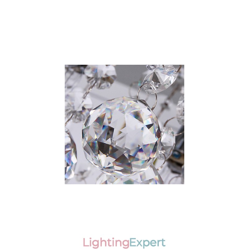 Ceiling Light Modern Crystal Living 5 Lights