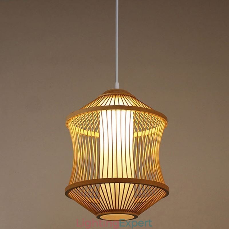Visual Comfort Bamboo Cage Pendant Light