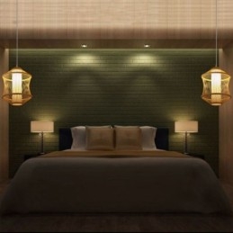 Visual Comfort Bamboo Cage Pendant Light