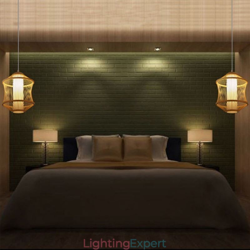 Visual Comfort Bamboo Cage Pendant Light