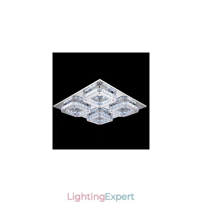 Modern Contemporary Electroplated Metal Flush Mount
