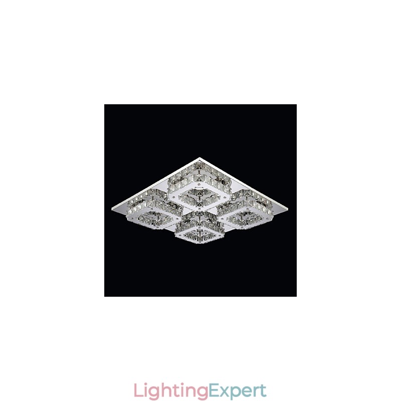 Modern Contemporary Electroplated Metal Flush Mount