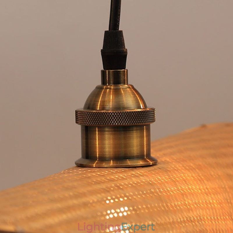 Creative Leaf Pendant Light Contemporary Bamboo Pendant Light Tearoom Lighting