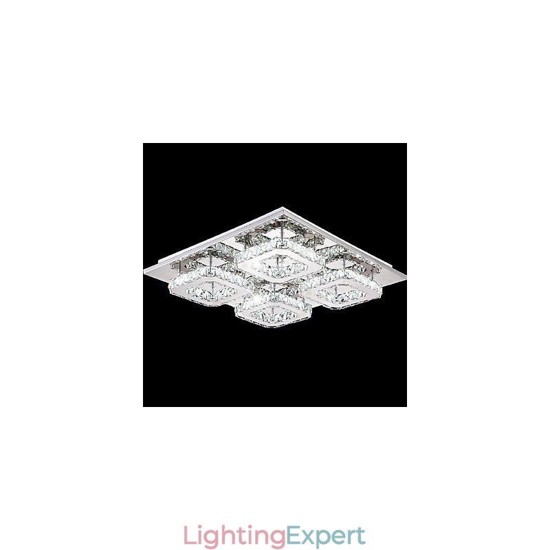 Modern Contemporary Electroplated Metal Flush Mount