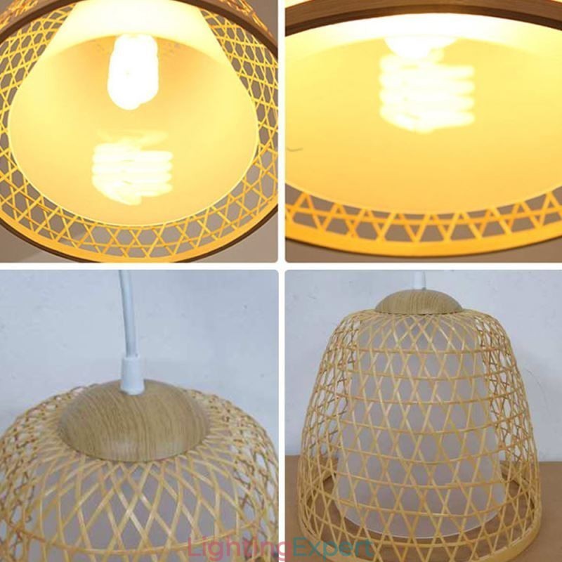 Visual Comfort Dome Bamboo Pendant Light