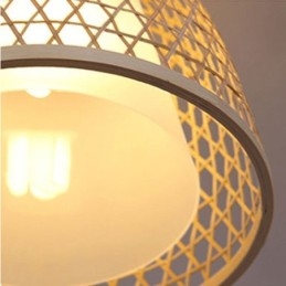 Visual Comfort Dome Bamboo Pendant Light