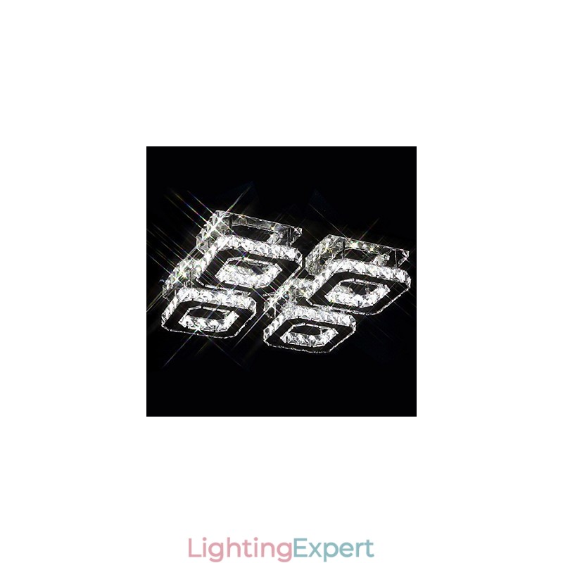 Modern Contemporary Electroplated Metal Flush Mount