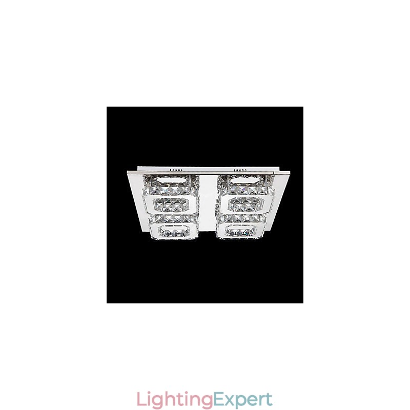 Modern Contemporary Electroplated Metal Flush Mount