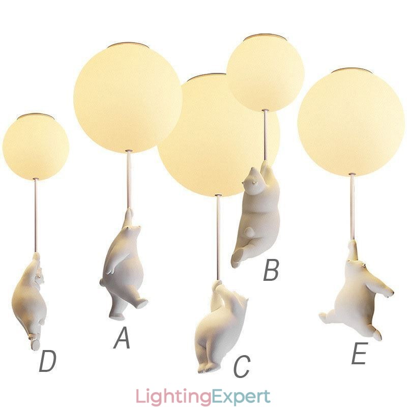 Nordic Ballon Ceiling Light Acrylic Pendant Light Kids Children