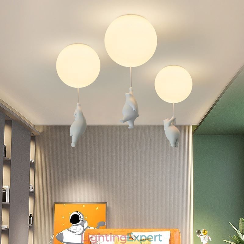 Nordic Ballon Ceiling Light Acrylic Pendant Light Kids Children