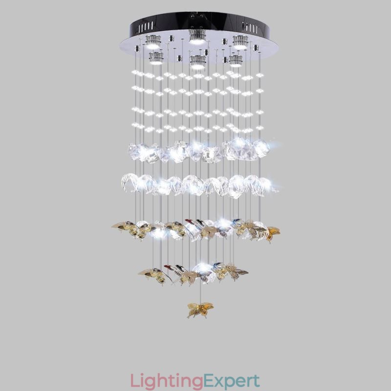 Nordic Pendant Light Creative Butterfly Glass Pendant Light