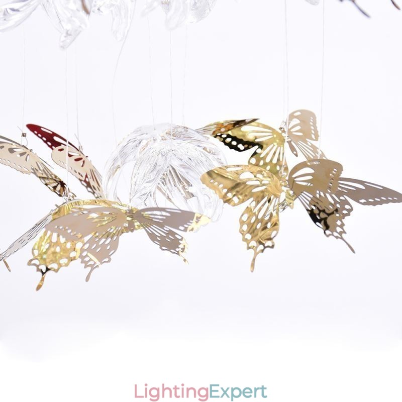 Nordic Pendant Light Creative Butterfly Glass Pendant Light