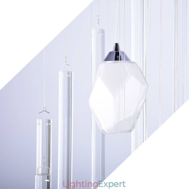 Cluster Pendant Light Modern Large Pendant Crystal Chandelier Duplex Staircase