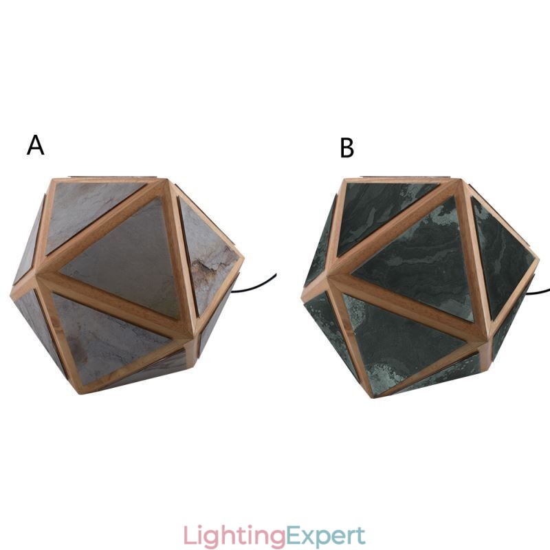 Geometric Pendant Light Diamond Shaped 3D Translucent Design