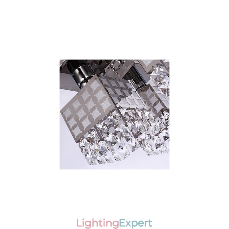 Chandelier Modern Crystal Stainless Living 4 Lights