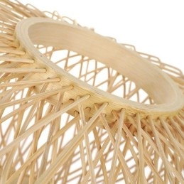 Retro Double Layer Ceiling Lamp Handwoven Bamboo Lampshade Ceiling Light