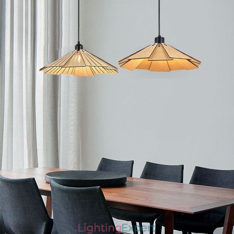 Pendant Light Creative Retro Wooden Ceiling Light