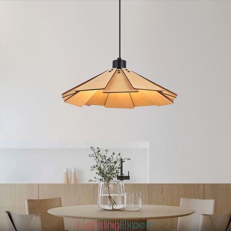 Pendant Light Creative Retro Wooden Ceiling Light