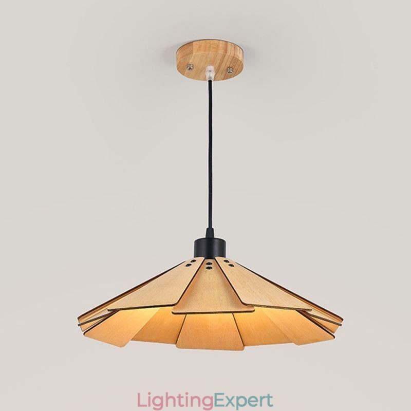 Pendant Light Creative Retro Wooden Ceiling Light