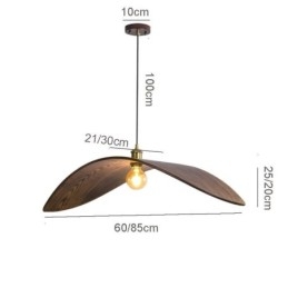 Solid Wood Pendant Light Creative Retro Ceiling Light