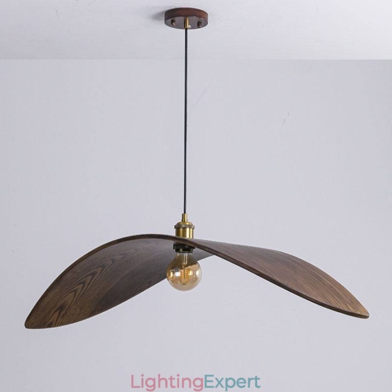 Solid Wood Pendant Light Creative Retro Ceiling Light