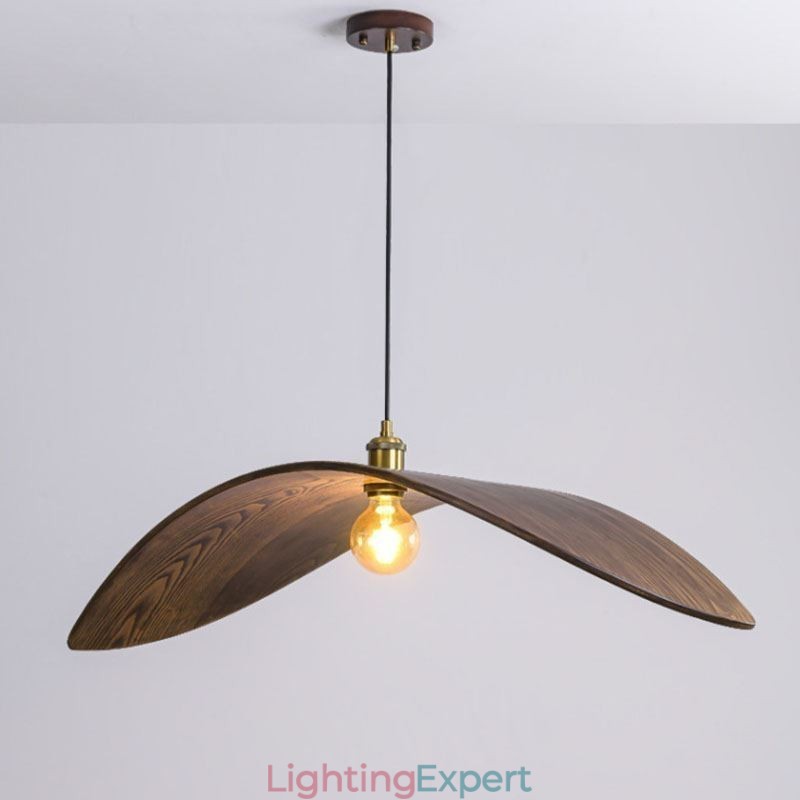Solid Wood Pendant Light Creative Retro Ceiling Light
