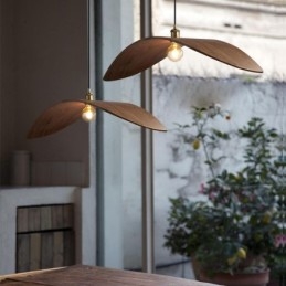 Solid Wood Pendant Light Creative Retro Ceiling Light