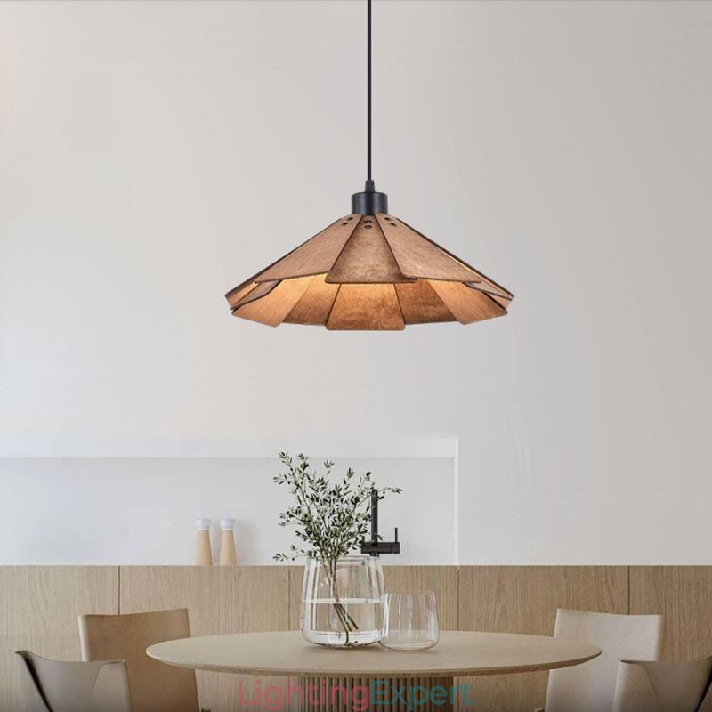 Retro Pendant Light Creative Wooden Ceiling Light