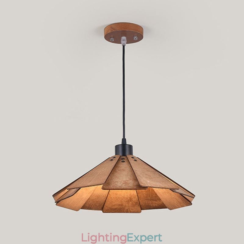 Retro Pendant Light Creative Wooden Ceiling Light
