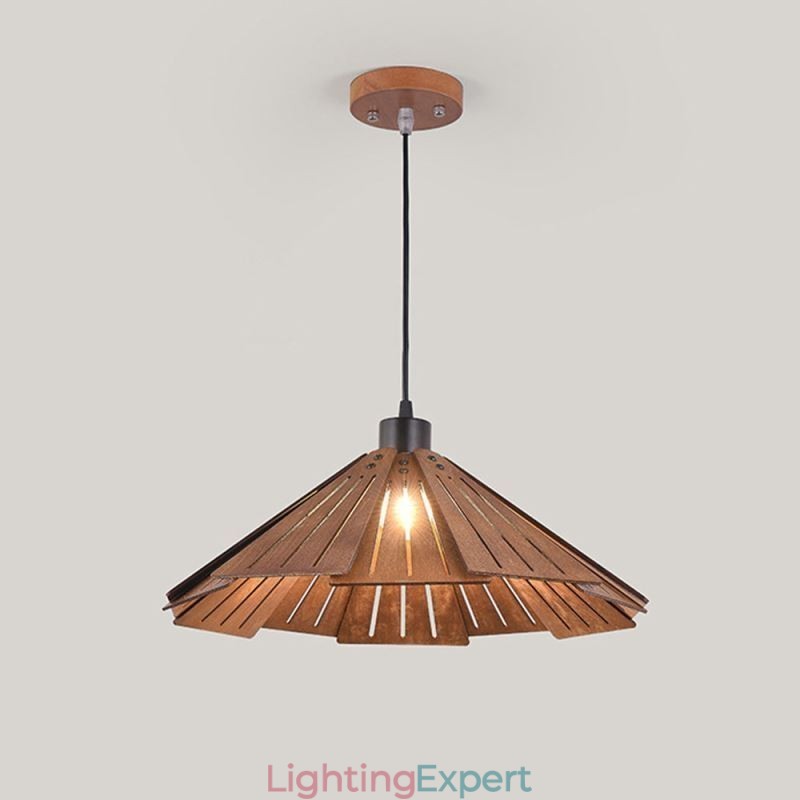 Retro Pendant Light Creative Wooden Ceiling Light