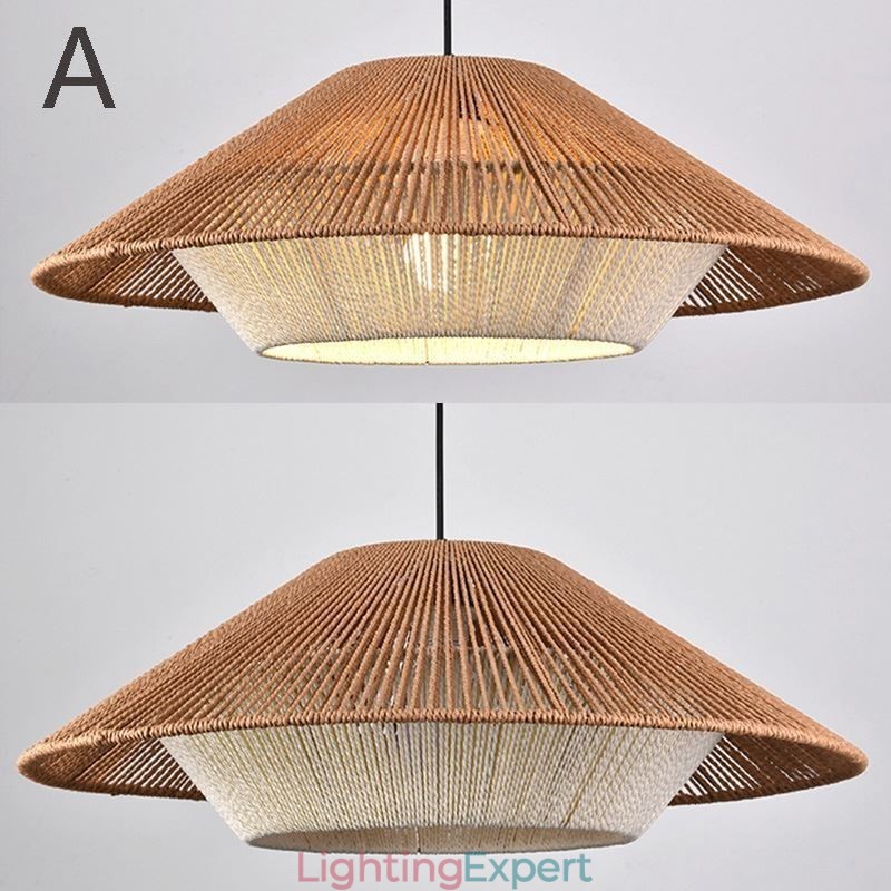 Hemp Rope Pendant Light Hand Woven Ceiling Light