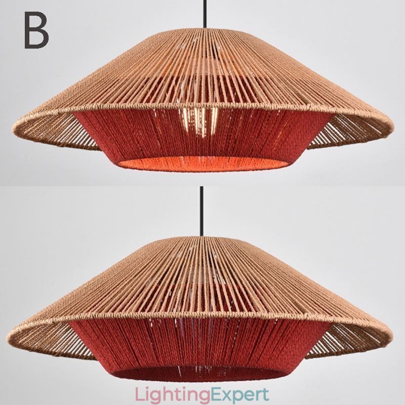Hemp Rope Pendant Light Hand Woven Ceiling Light