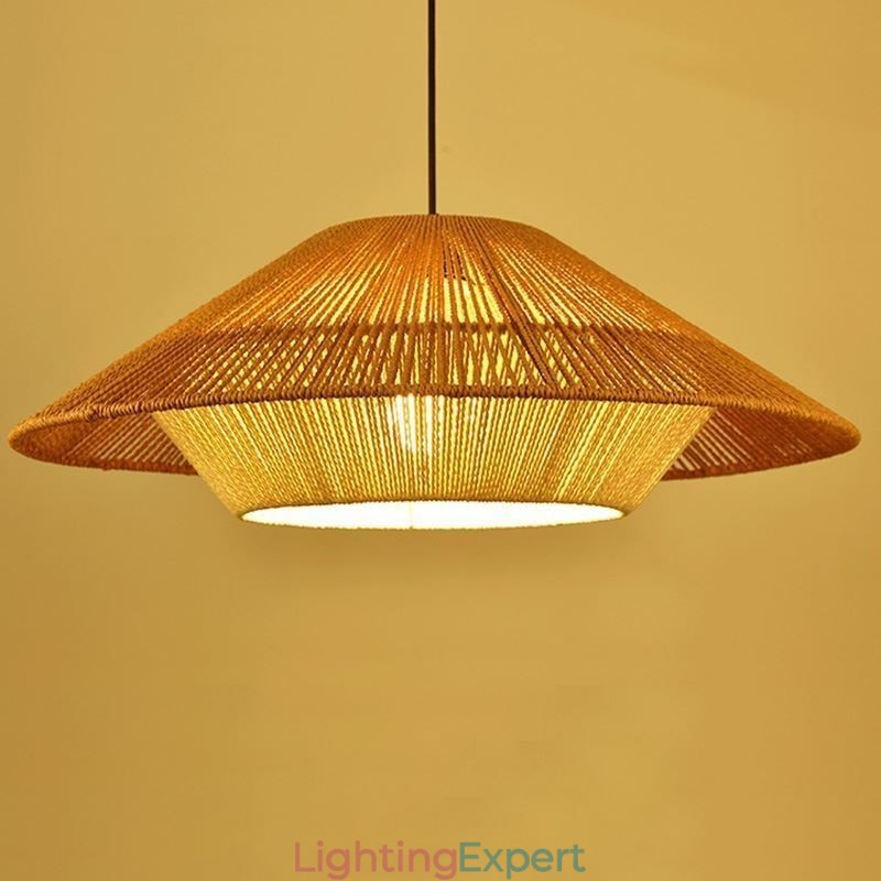 Hemp Rope Pendant Light Hand Woven Ceiling Light