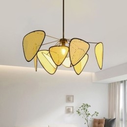 Pendant Light Natural Simple Hand Weaved Ceiling Lamp