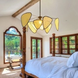 Pendant Light Natural Simple Hand Weaved Ceiling Lamp