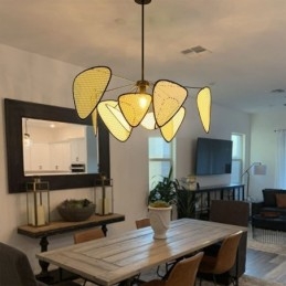 Pendant Light Natural Simple Hand Weaved Ceiling Lamp