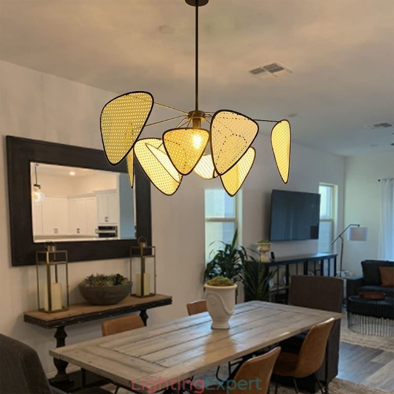 Pendant Light Natural Simple Hand Weaved Ceiling Lamp
