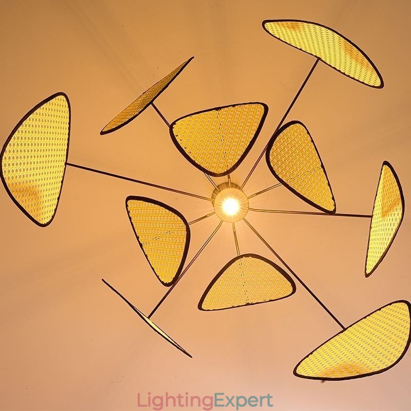 Pendant Light Natural Simple Hand Weaved Ceiling Lamp