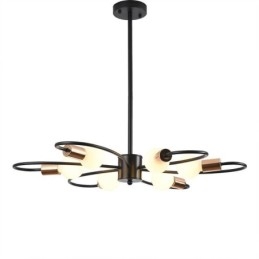 Rustic Chandelier 6 Light Classic Petals Ceiling Hanging Light