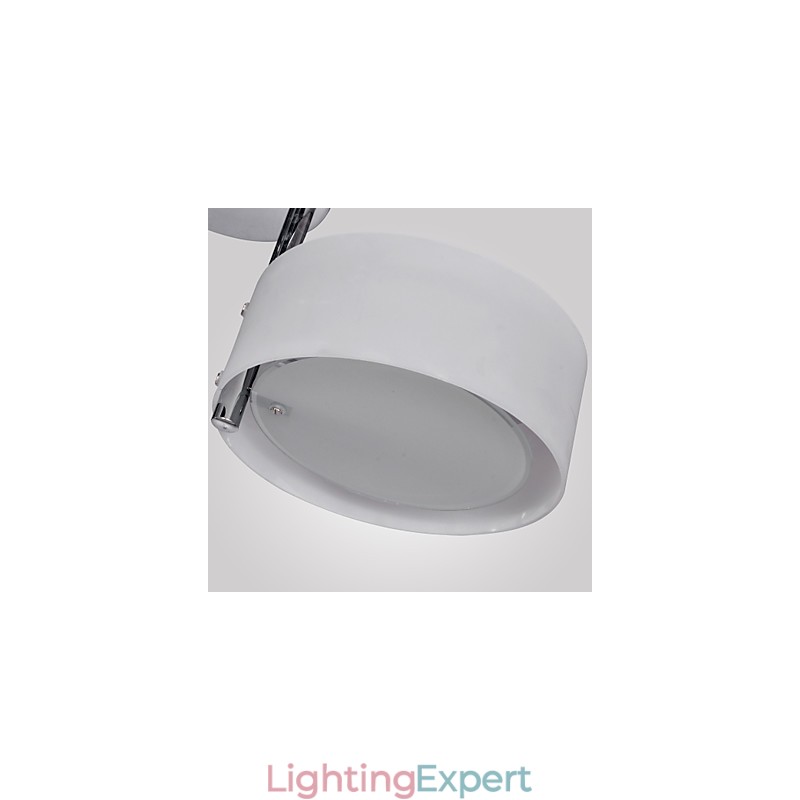 Modern Contemporary Chrome Metal Chandelier Flush Mount